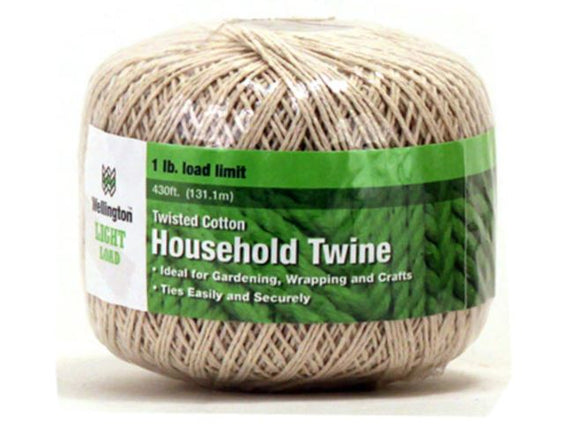 Wellington Cordage Household Twine Twisted Cotton Natural Color