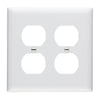 Pass & Seymour TradeMaster® 2-Gang Nylon Wall Plate 2 Duplex Receptacle Openings