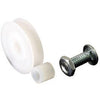 Sliding Screen Door Bottom Roller, 1.25-In. Nylon Wheel, Adjustable, 2-Pk.