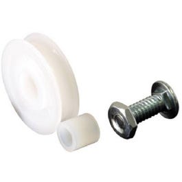 Sliding Screen Door Bottom Roller, 1.25-In. Nylon Wheel, Adjustable, 2-Pk.
