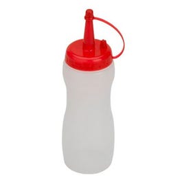 Squeeze Dispenser Bottle, Clear, 8-oz.