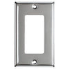 Steel Wall Plate, 1-Gang, GFCI Opening, Chrome
