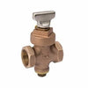 Stop & Drain Valve, Bronze, 1-In.