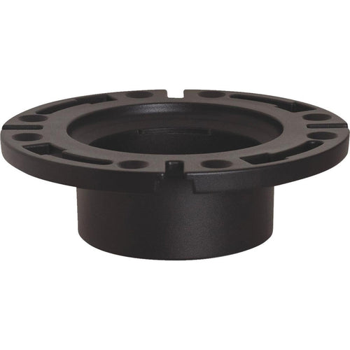 Sioux Chief 3 In. Hub/Inside 4 In. ABS Open Toilet Flange w/1-Piece Plastic Ring