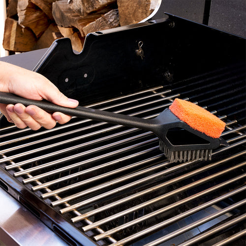 Mr. Bar-B-Q Dual Head Grill Brush with Scrub Pad
