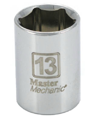 Master Mechanic Metric Shallow Socket 12-Point