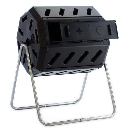 FCMP Outdoor IM4000 43 Gallon Dual Chamber Tumbling Composter