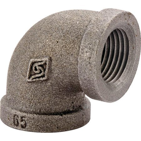 Worldwide Sourcing Reducing 90 Degree Elbow Black