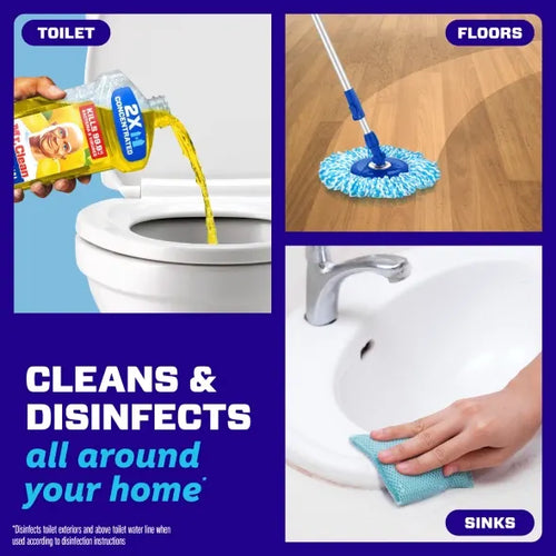 Mr. Clean Antibacterial All Purpose Cleaner, Cleaning Liquid, Lemon