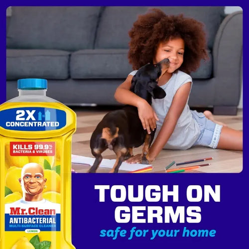 Mr. Clean Antibacterial All Purpose Cleaner, Cleaning Liquid, Lemon