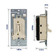 Leviton Toggle Slide Dimmer Switch for Dimmable LED, CFL, and Incandescent Lighting