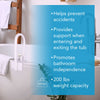 Carex White Bathtub Rail