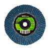 Forney Industries Double Sided Flap Disc, 40/40 Grits, 4-1/2 in