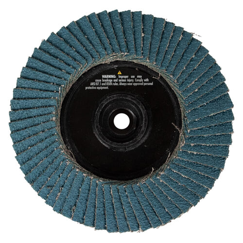 Forney Industries Double Sided Flap Disc, 40/40 Grits, 4-1/2 in