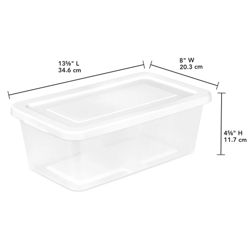 Sterilite 6 Qt. Storage Box