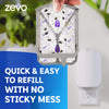 ZEVO Flying Insect Trap, Fly Trap (1 Plug-In Base + 1 Cartridge) 3 in 1