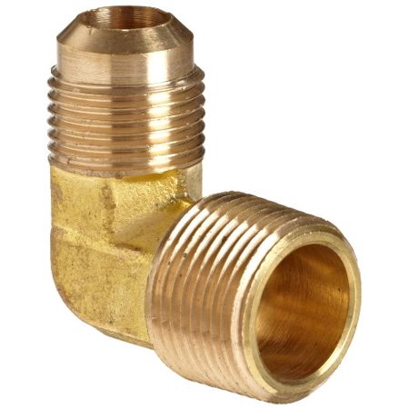 Anderson Metals Tube Fitting Brass 90 Degree Elbow Flare x MPT