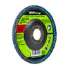 Forney Curved Edge Flap Disc, 4-1/2 in x 7/8 in, 40 Grit