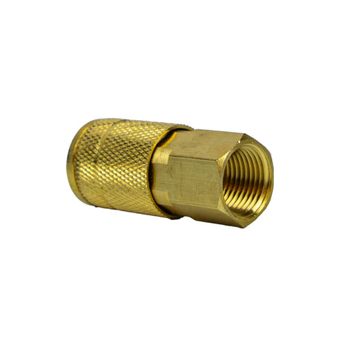 Forney Industries Tru-Flate Style Coupler, 1/4 in x 3/8 in FNPT