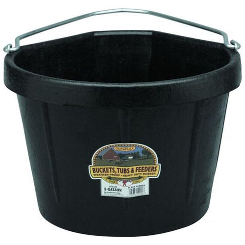 LITTLE GIANT RUBBER CORNER BUCKET (5 GAL, BLACK)