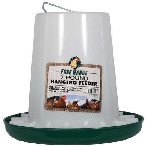 FREE RANGE PLASTIC HANGING POULTRY FEEDER